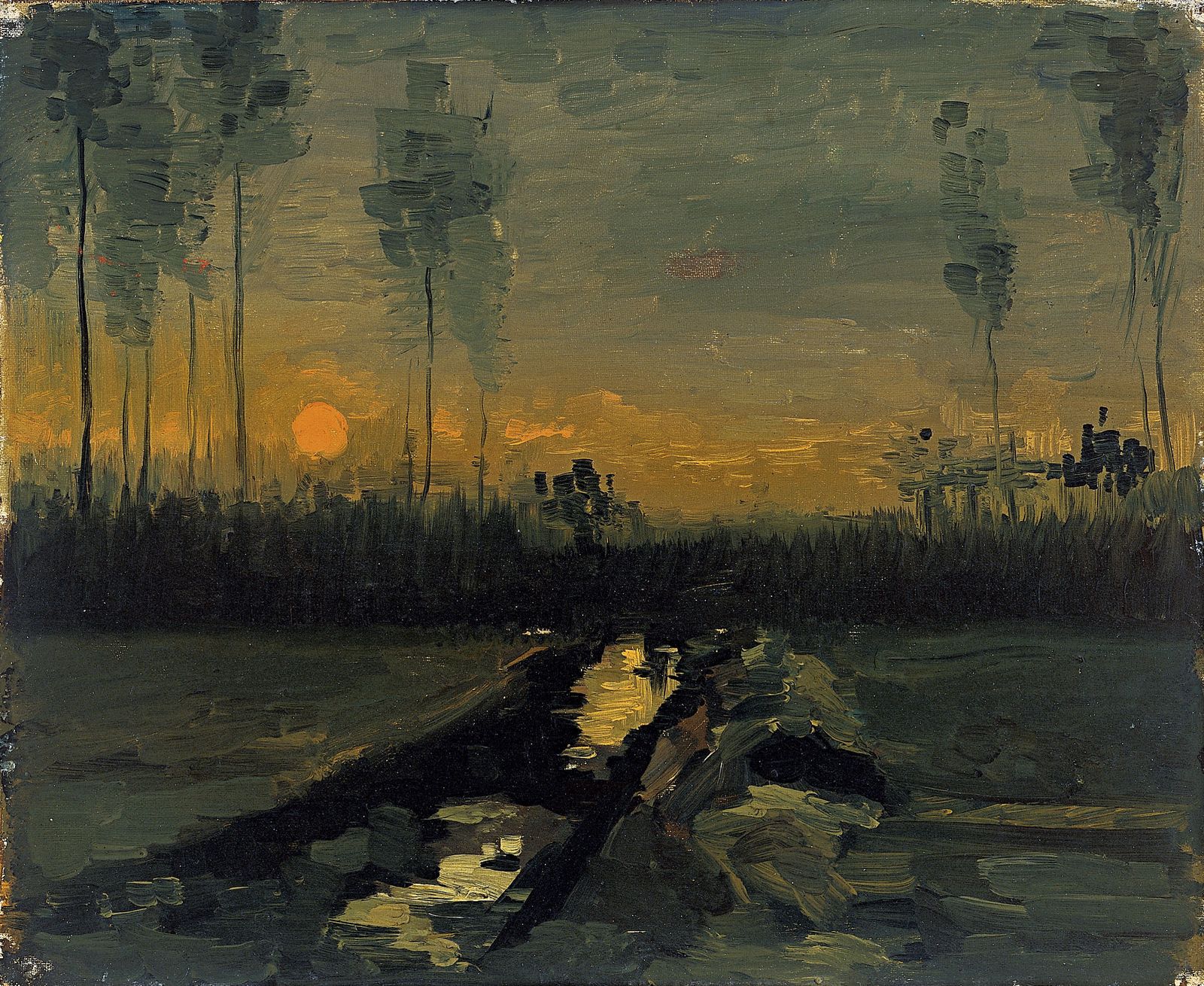 Винсент Ван Гог - Вечерний пейзаж